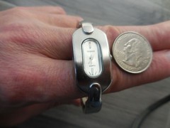 Bijoux Terner Rectangular Silvertone Dial Women’s Watch W/Xtra Links & Pins