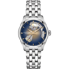 Hamilton Jazzmaster Open Heart Auto ST Steel Blue Dial Wowen’s Watch H32215101