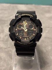 Casio G-SHOCK GA-100CF Analog-Digital Shock Resistant 200m Black Resin Camo Dial