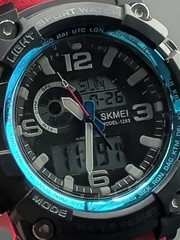 SKMEI Men’s Chronograph Water Resistant 50M SKM 1283 Shock Resistant Watch NEW!