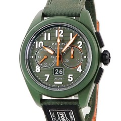Zenith Pilot Date 49.4001.3652 / 63.I001 Fabric Ceramic Nylon 42.5mm #HDW209