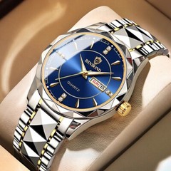 Waterproof Men Watch Stainless Steel Quartz Luminous Classic Business Wristwatch
