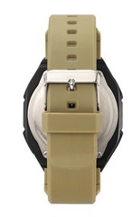 George Men’s Round Dial Digital Sport Wristwatch With Brown Plastic Strap Watch
