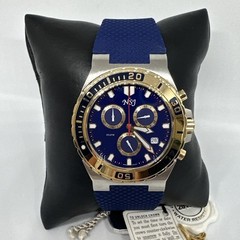 Belair Diver Chronograph A9930T-BLU Men’s Blue Band Analog Dial Wristwatch NSD39