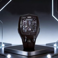 Skeleton V16 Engine Watch Men Mechanical Retro Racing Sport