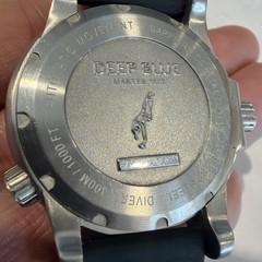 Deep Blue Master 1000 44mm Automatic Mens Diver Watch Green Dial 1st Gen Vintage
