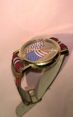 Valdawn Wrist Watch United States Flag American Patriotic Unisex *New Battery