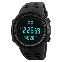Waterproof Digital Sports Watch Military Tactical LED Backlight Wristwatch Men