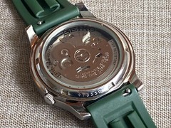 Seiko Military Sport Day Date Mechanical Automatic Beige Dial 21Jewel Watch 7S26