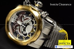 Invicta Venom Men’s Bulldog Mesh Swiss Chronograph Silver Tone SS Watch 54mm