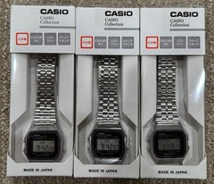 Casio A159WA-N1JH Made in Japan Vintage Digital Watch NEW Box Retro Alarm Chrono