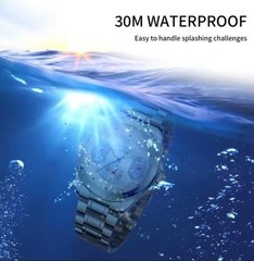 T-WINNER Automatic Stainless Steel Watch – Sport, Luminous, Calendar, 40-44mm
