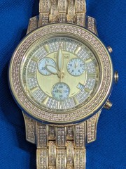JoJo Joe Rodeo CARATS Diamond Watch Benny Co Chronograph Swiss