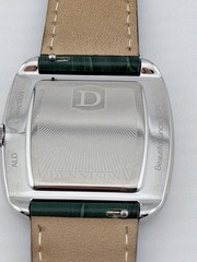 Dennison ALD Natural Malachite Stone Steel Watch Full Kit Box Papers Mint