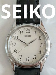SEIKO 7N01-7141 Men’s Quartz Watch White Dial Used