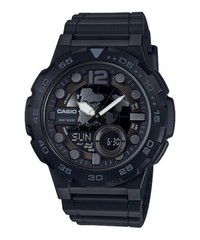 Casio AEQ100W-1BV, Telememo 30 Watch, 3 Alarms, Chronograph, 10 Year Battery