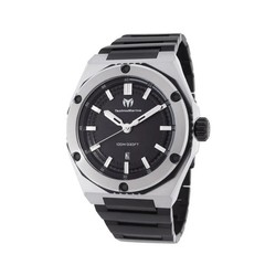 TechnoMarine Coral Legacy 45 mm Watch TM-416089 Black Stainless Steel NIB $475