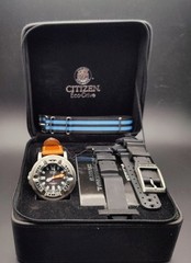 Citizen Promaster BJ8050-08E Eco-Drive Diver Watch Adapters and two extra straps