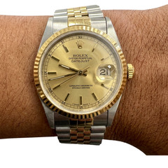 Rolex Oyster Perpetual Datejust Ref. 12633 Champagne Dial and Jubilee Bracelet