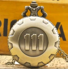 Fallout 4 Theme Pendant Vault 111 Bronze Quartz Chain Timepiece