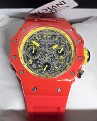 Invicta Racing Valyron Unisex Quartz Chronograph Red Strap 41mm 69780 New In Box