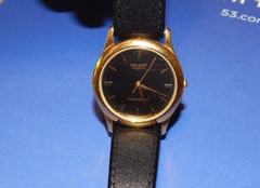 Vintage Orient Quartz Black Dial Automatic Men’s Watch Pre 1970 Gold plated GUC