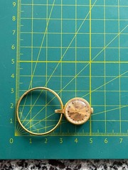 Chaika Watch Coulomb Vintage Women Soviet mechanical Wristwach Gold Plated Au- 5