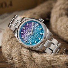 Watchdives WD0003C Watch VH31 Sweep Movt 38mm “CRACKED ICE” 20 Layers Lacquer