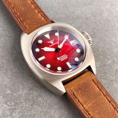 Tandorio Military Retro 36mm Pilot Sapphire 20ATM Automatic NH35A Men Watch Lume