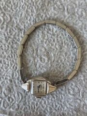 Benrus Swiss Made Pre-1920 Vintage Manual 17J Rectangle Bracelet Watch