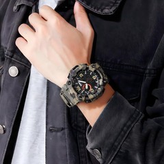 Gosasa Men’s Large Face Outdoor Sports xx/big, A _1520_camouflage&green