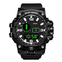 Men Waterproof Digital Sports Watch Military Tactical LED Backlight Wristwatch