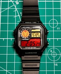 “Iron Man” | 🔴🟠 | Custom CASIO AE-1200WHD | Royale | Watch MOD