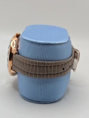 Swarovski Octea Nova 5649999 Womens Rose Gold Case Beige Leather Band Wristwatch