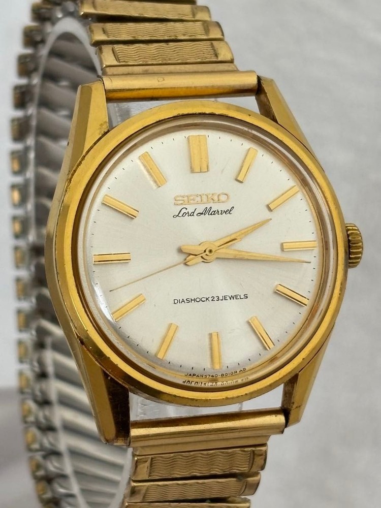 [B1P] Seiko Lord Marvel Manual Wind 5740 8000 Seahorse Vintage Mens [p2v]