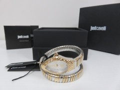 Just Cavalli Women’s Snake JC1L373M1055 20mm Quartz Two Tone SS IPYG Watch