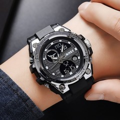 Casual Mens Outdoor Sport Wristwatch Waterproof Backlight Alarm Stopwatch Gift