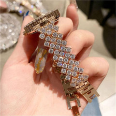 Reloj Casual de Cuarzo Hermoso Brazalete de Cuero con Pulsera de Moda para Mujer