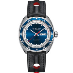 Hamilton American Classic Pan Europ Day Date Auto Blue Dial Men Watch H35405741