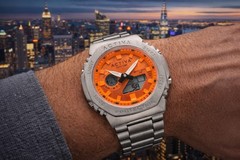 Invicta Activa X Dual Time Men’s Watch Analog & Digital Orange Dial Silver Band