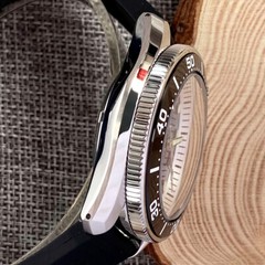 20ATM Tandorio 42.5mm Black Skeleton Dial Japan NH35A Automatic Mens Watch