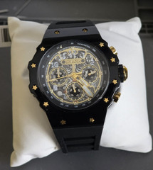 Invicta Racing Vaulthan 69650 Men’s Quartz Watch 44mm Black Gold New in Box