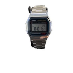 Casio A158WA-1, Chronograph Watch, Alarm, Date
