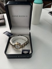 Anne Klein II Silver Tone Stainless Steel Clasp Women’s Watch Needs Battery