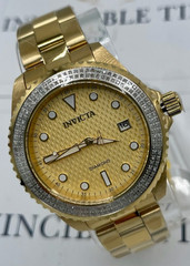 Invicta Elite Diamond 0.76 Carat Diamond Unisex Watch – 38mm, Gold (48777)