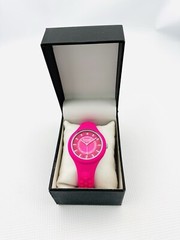 Versus by Versace SOQ030015 Pink Dial and Pink Rubber Silicone Strap Watch, SOQ