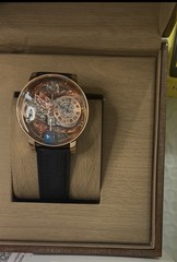 Montre Prestige MPW-0141 Men’s Skeleton Watch Dragon Dial Rose Gold Case 43mm