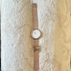 Daniel Wellington Quartz 36mm White Dial Rose Gold Mesh Stainless Wristwatch