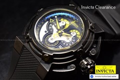 Invicta Reserve Venom Mens Tinted Crystal Titanium Dial Swiss Qaurtz Steel Watch