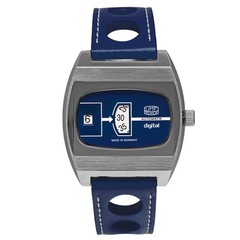 Umf Ruhla 1434-3 Watch Scheibenuhr Automatic, Sapphire Glass, 1 5/8in, Blue